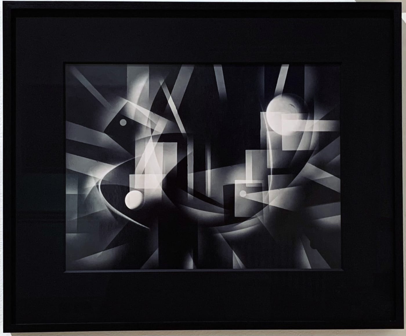Michael G Jackson, Brooklyn Night, abstract interpretation, Maholy-Nagy, Man Ray like, Bauhouse, 1920s, Metropolis, New York City, black and white, silver gelatin print, unique art