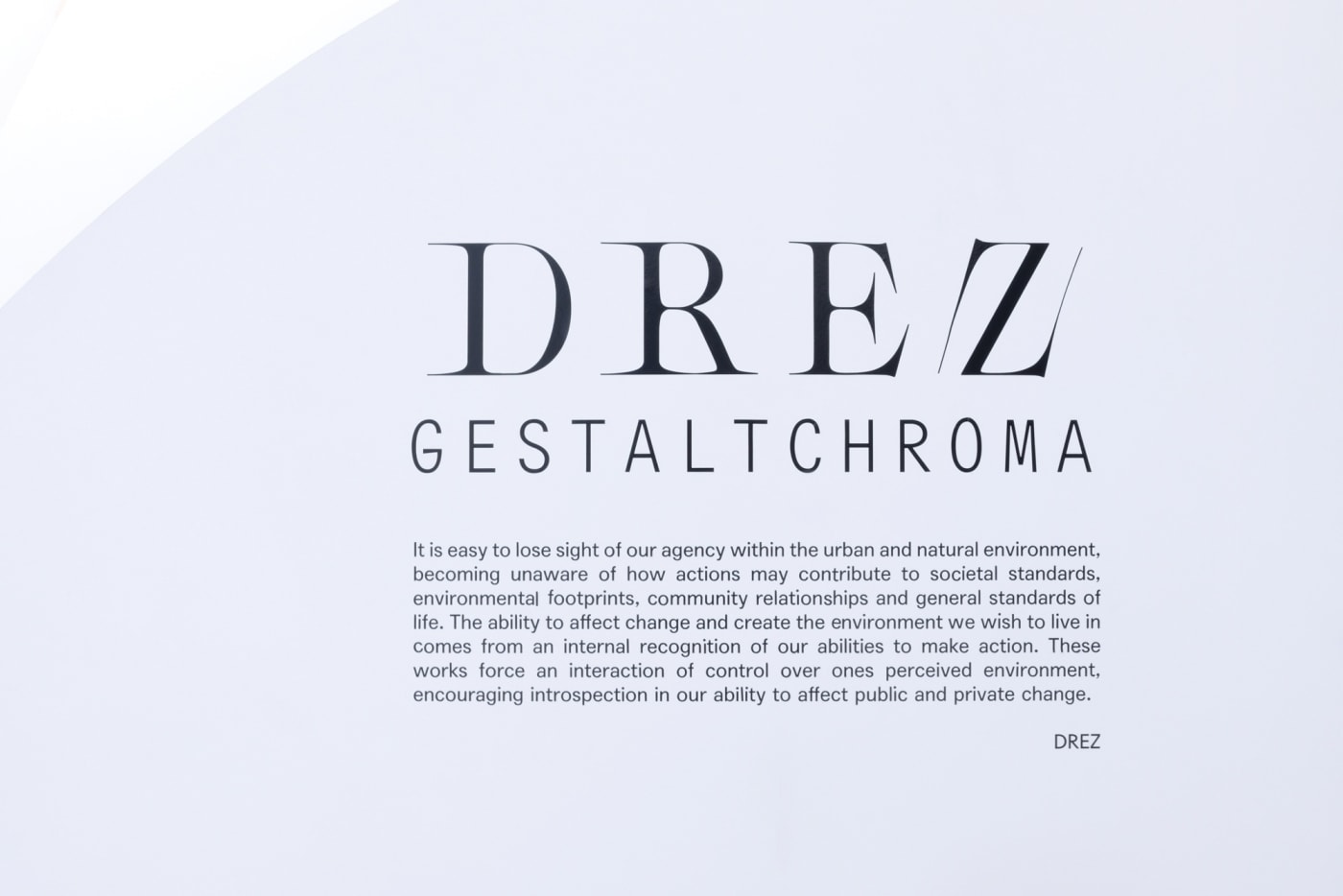 DREZ: GESTALT CHROMA