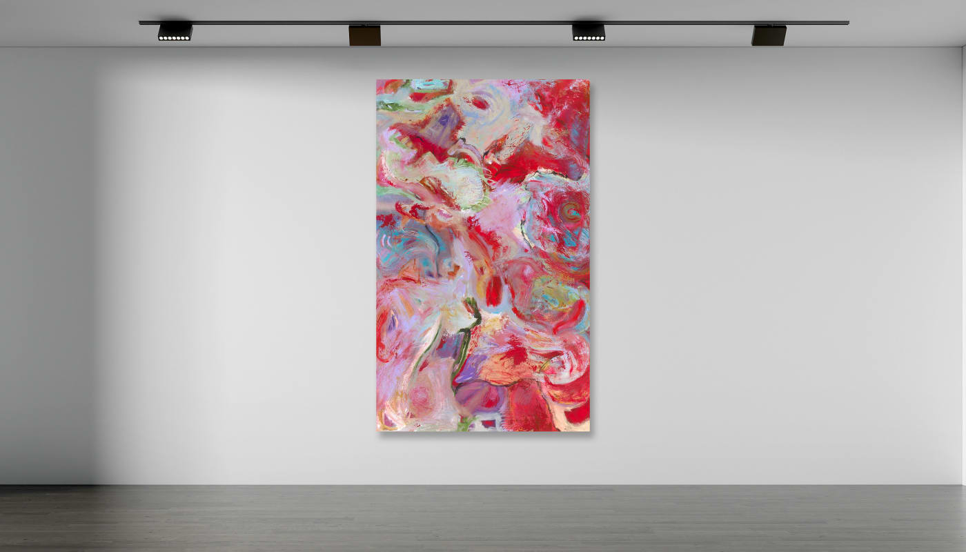 Patricia Qualls Like I Said: A Woman's Work Is Never Done, 2022 - 2023 Mixed Media on Canvas 96 x 60 in