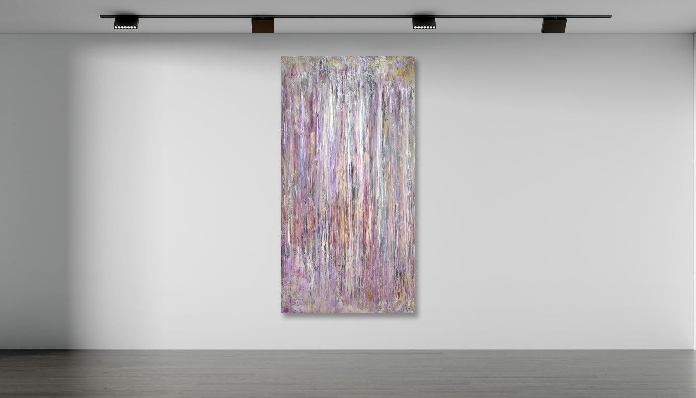 Patricia Qualls Watershed Moments IV, 2019 Mixed Media on Canvas 100 x 50 in