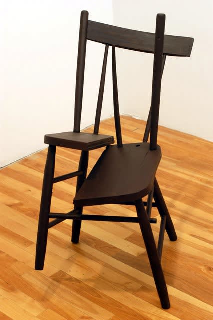 John Latour, Untitled, 2000 wooden chair, acrylic paint 85 x 40 x 73 cm