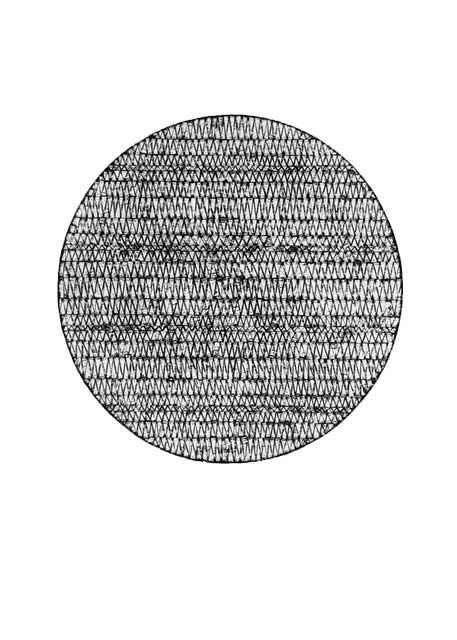 Jérôme Fortin, Tondo no. VI, Collography, 2003, 75 x 56 cm, edition of 10