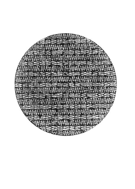 Jérôme Fortin, Tondo no. IX, Collagraphie, 2003, 75 x 56cm, edition of 10