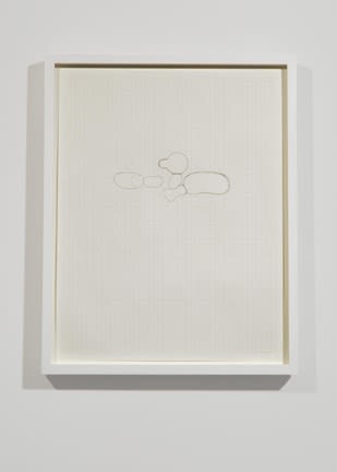 Michel de Broin, Drawings from the "Anthropométrie" (detail) series (1-14), 33 x 48 cm, unique, framed
