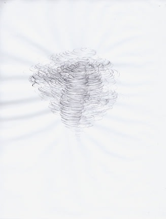 Karilee Fuglem, Dessin de la série « Connective tissue », 2005, encre et eau sur vélin, 28 x 21.5 cm