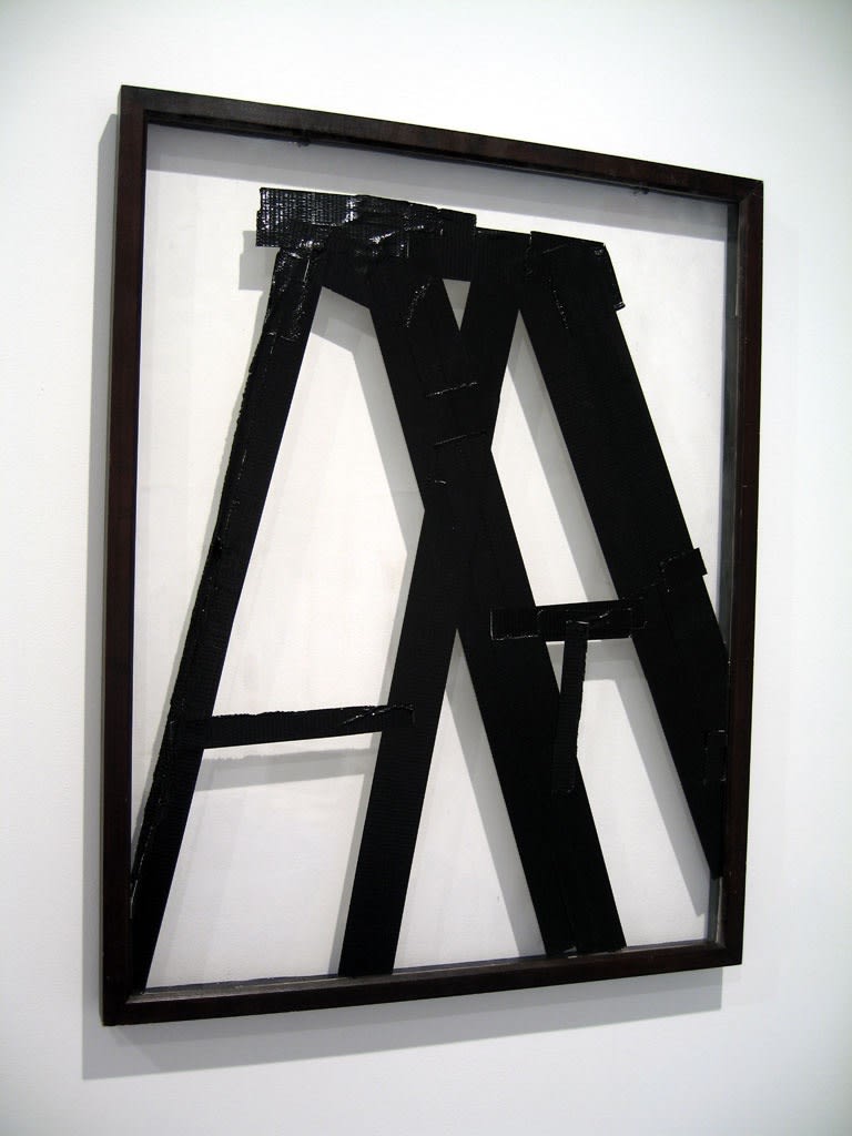 Mike Patten, Shadow Box, 2006, ruban noir sur plexi, 74.5 x 59.5 x 4 cm, collection privée