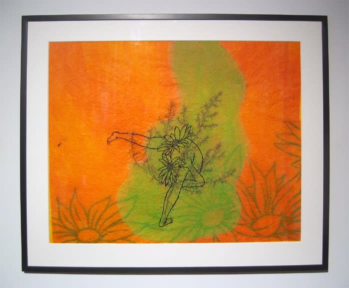 Ed Pien, Sans titre de la série Earthly delights, 2003, encre sur papier glassine 2-couches, 59 x 82 cm