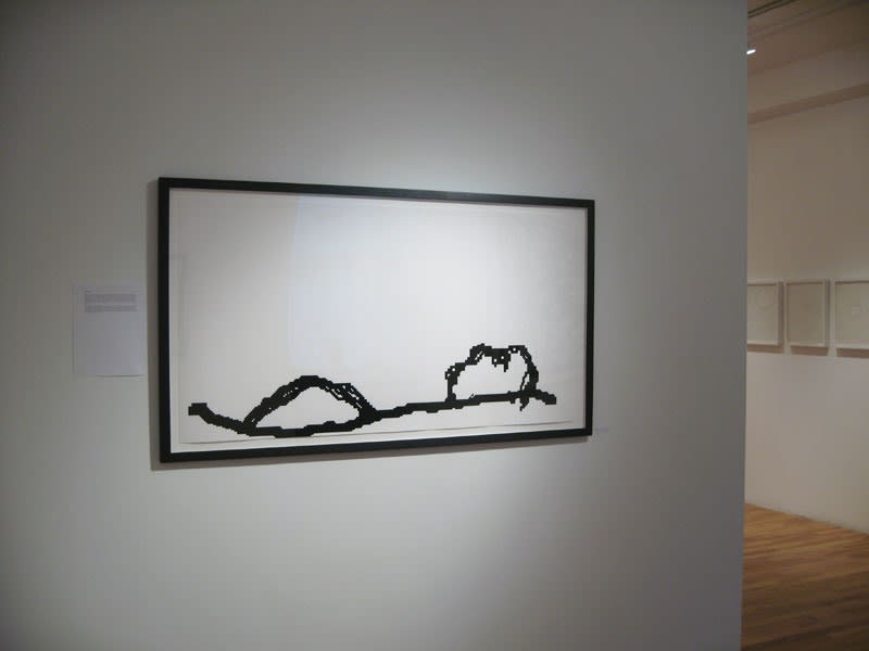 Mike Patten, Sans titre Palm-Pilot dessin, 2005, impression jet d'encre, 83 x 151 cm