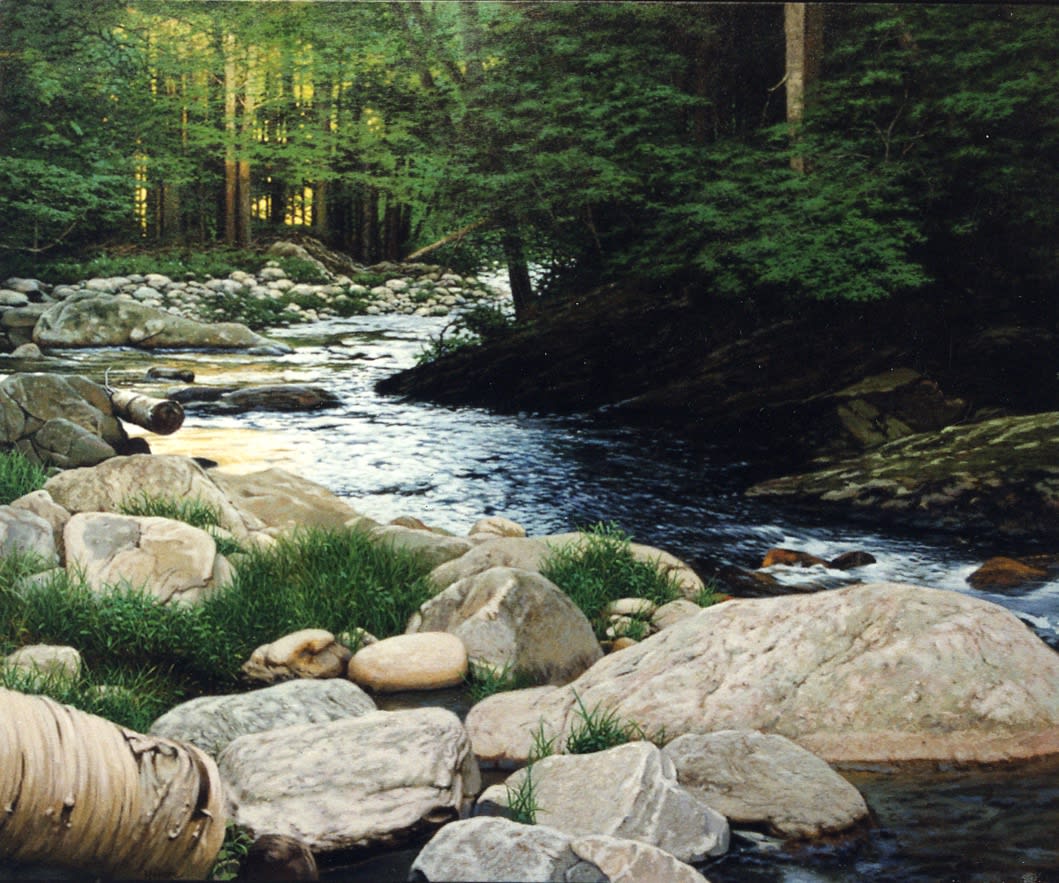 Gus Heinze "Pike River" 91.5 x 112 cm Acrylic on gessoed panel