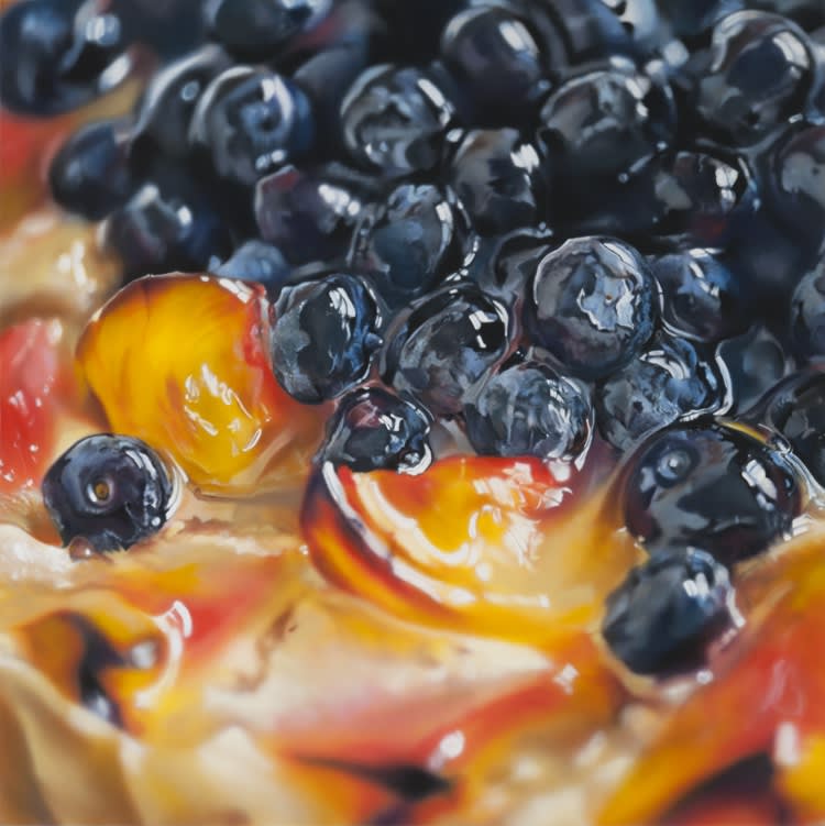 Ben Schonzeit Tart Acrylic on Polyester 84 x 84 cm