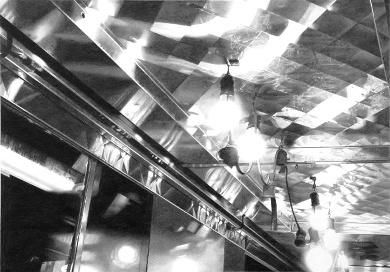 Roger Watt "Onions With That?" Graphite on Bristol board 29.2 x 42 cm
