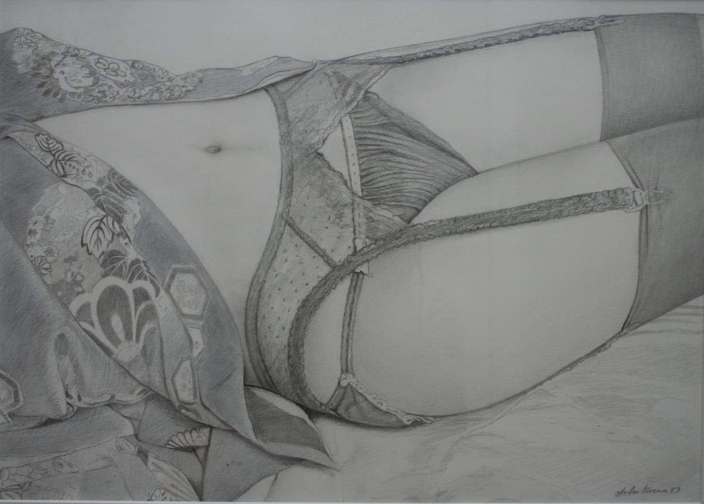 John Kacere "Pencil Study, 1983" 36.8 x 51.5 cm Graphite on paper