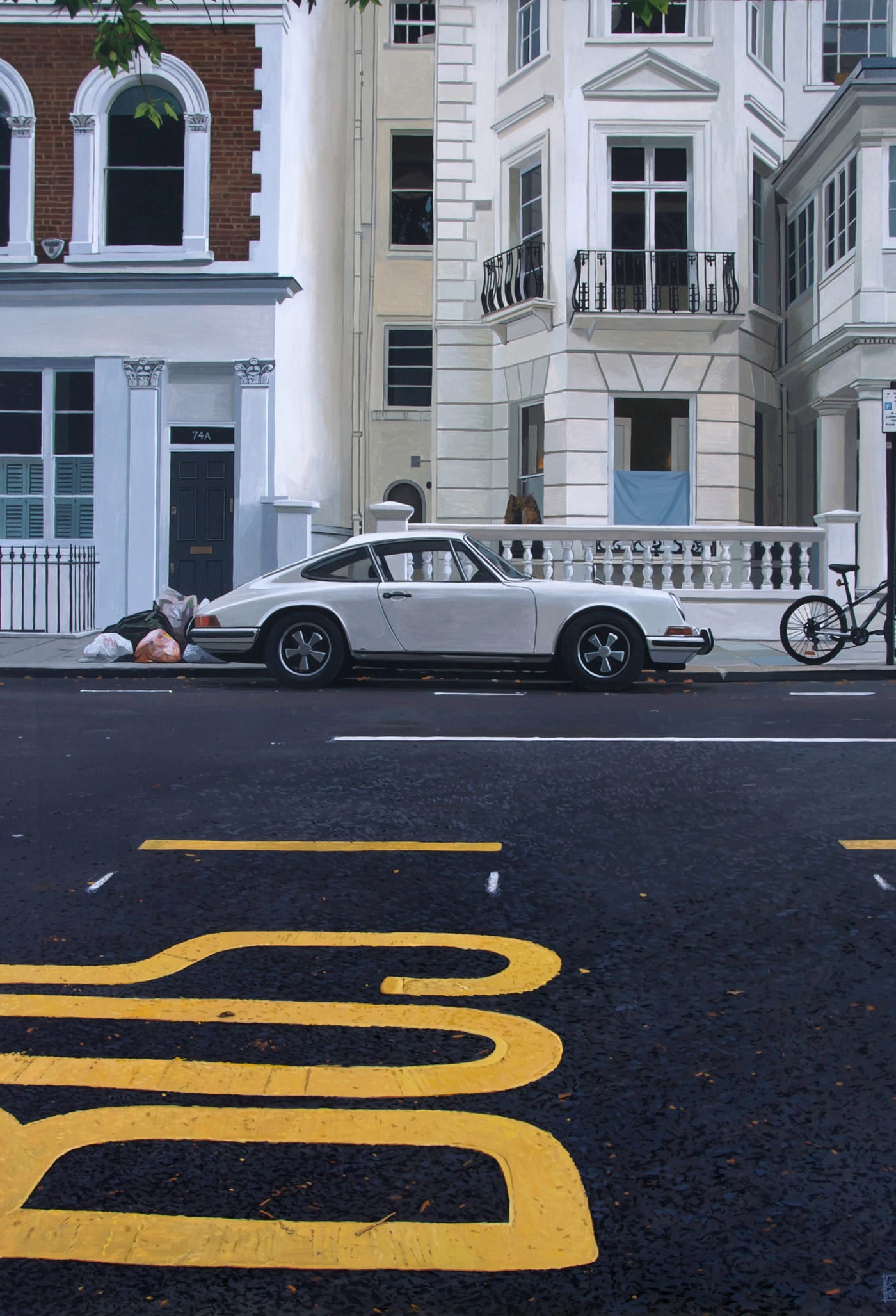 "Kensington Park Road/ 911" Acrylic on canvas 92 x 65 cm