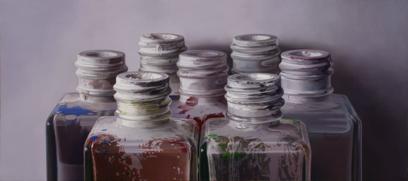 Colours IX Oil on board 85 x 190 cm