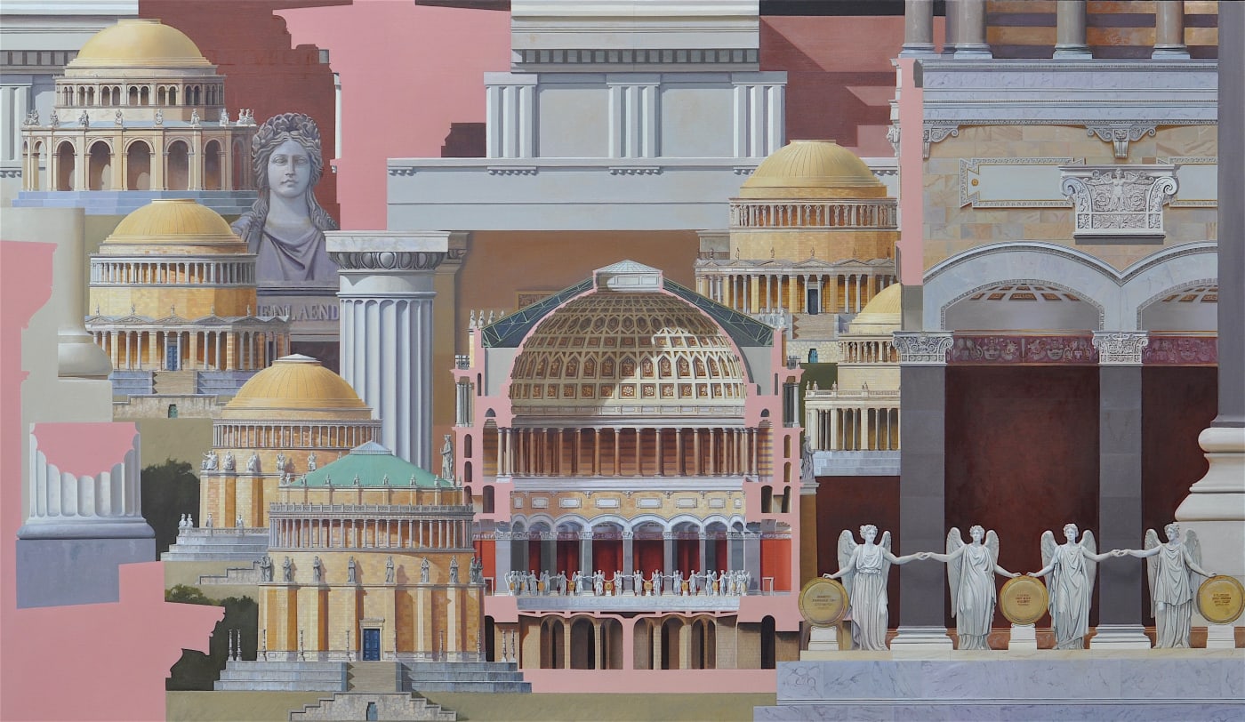 Befreiungshalle, 110 x 190 cm, oil on canvas, 2016