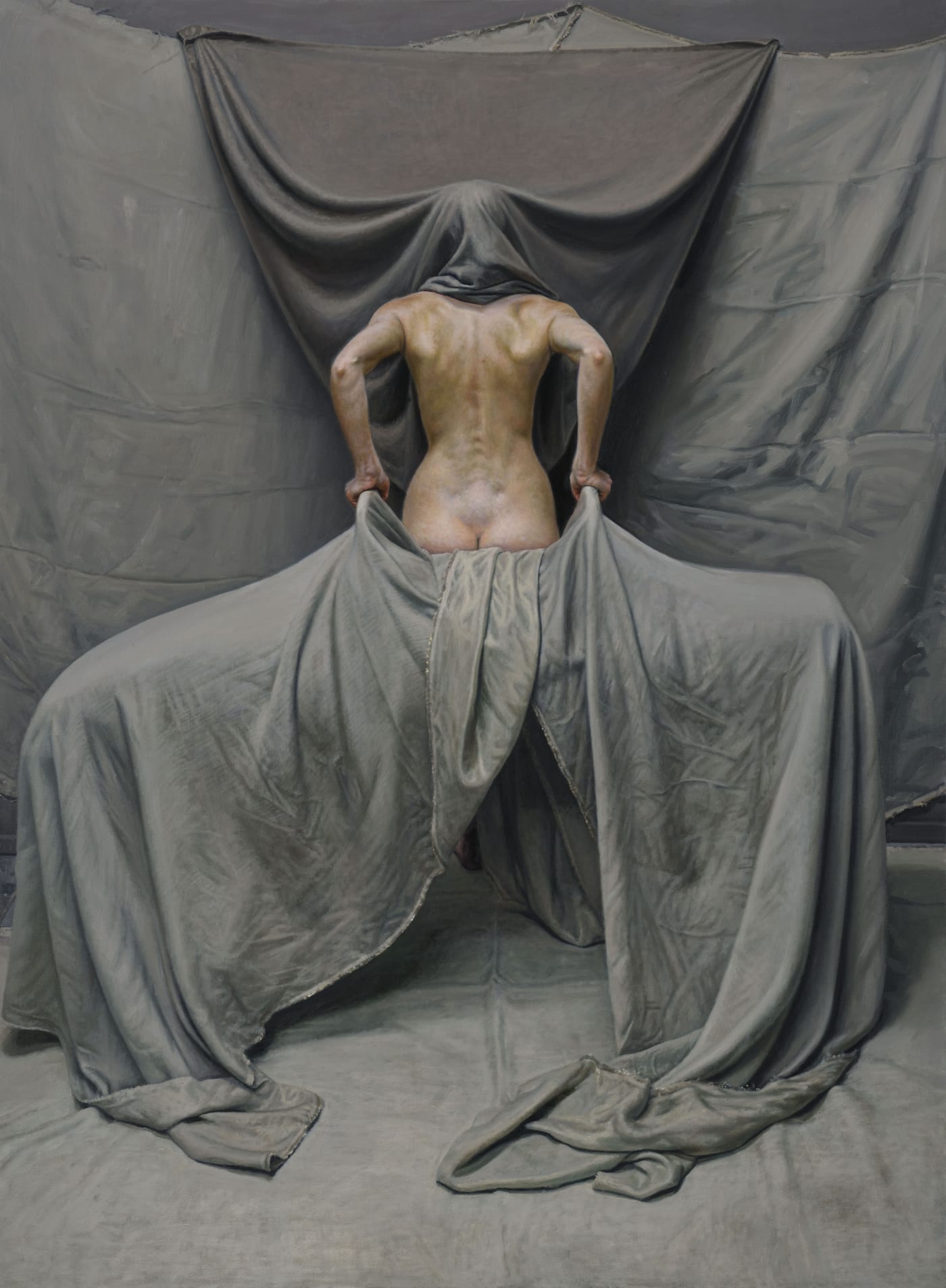 Craig Wylie "EW (hood)" 183 x 134.5 cm Oil on linen canvas