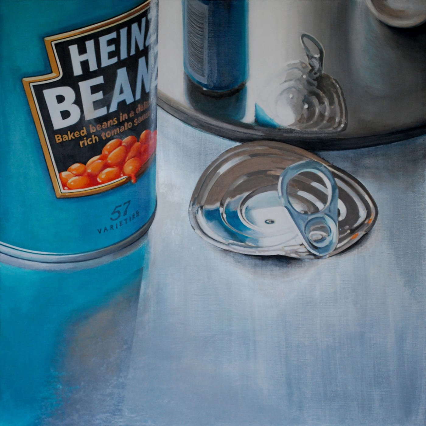 Cynthia Poole "First Pop the Lid" Acrylic on Linen 61 x 61 cm
