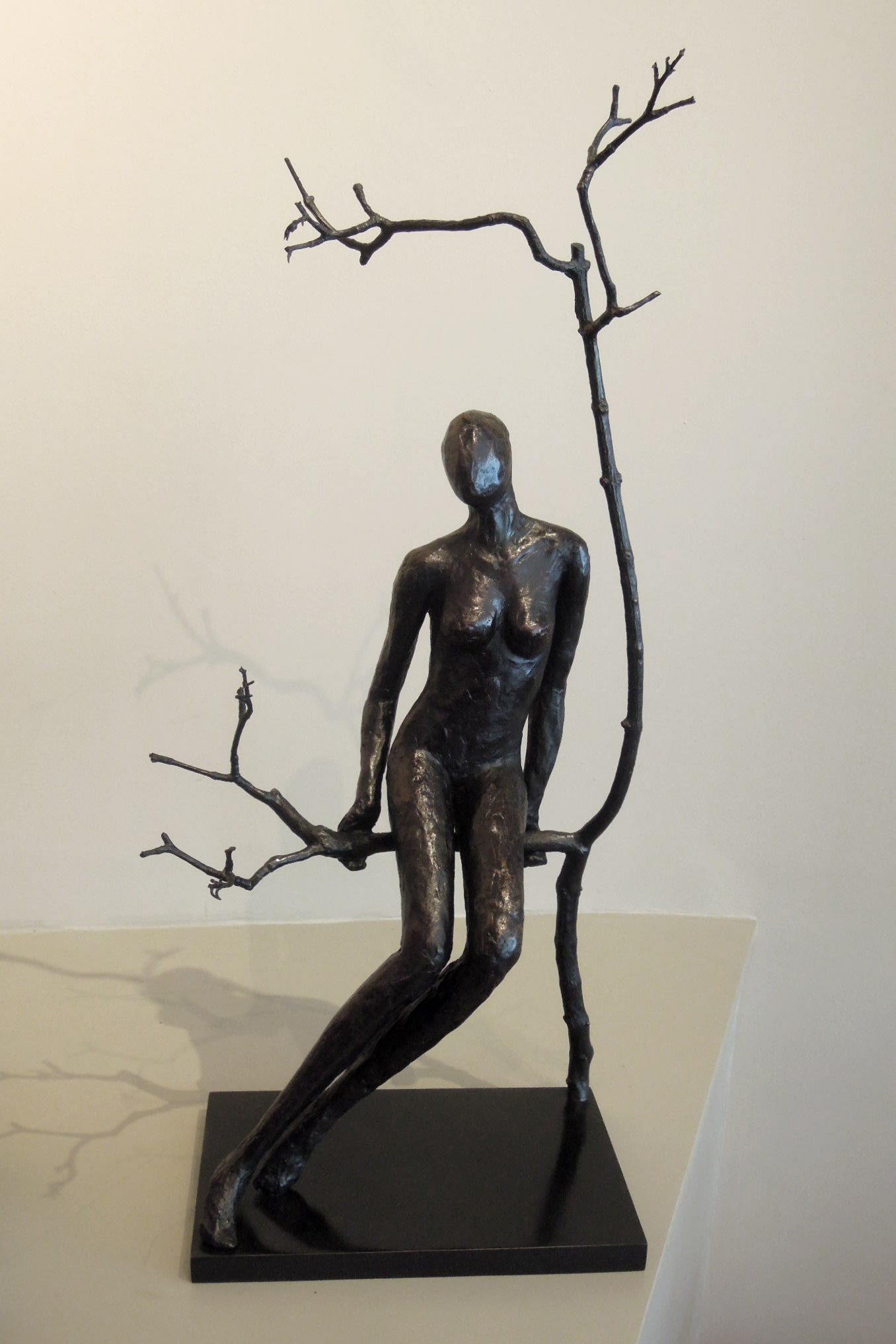 Caroline D'Andlau "Massai Sitting" Bronze