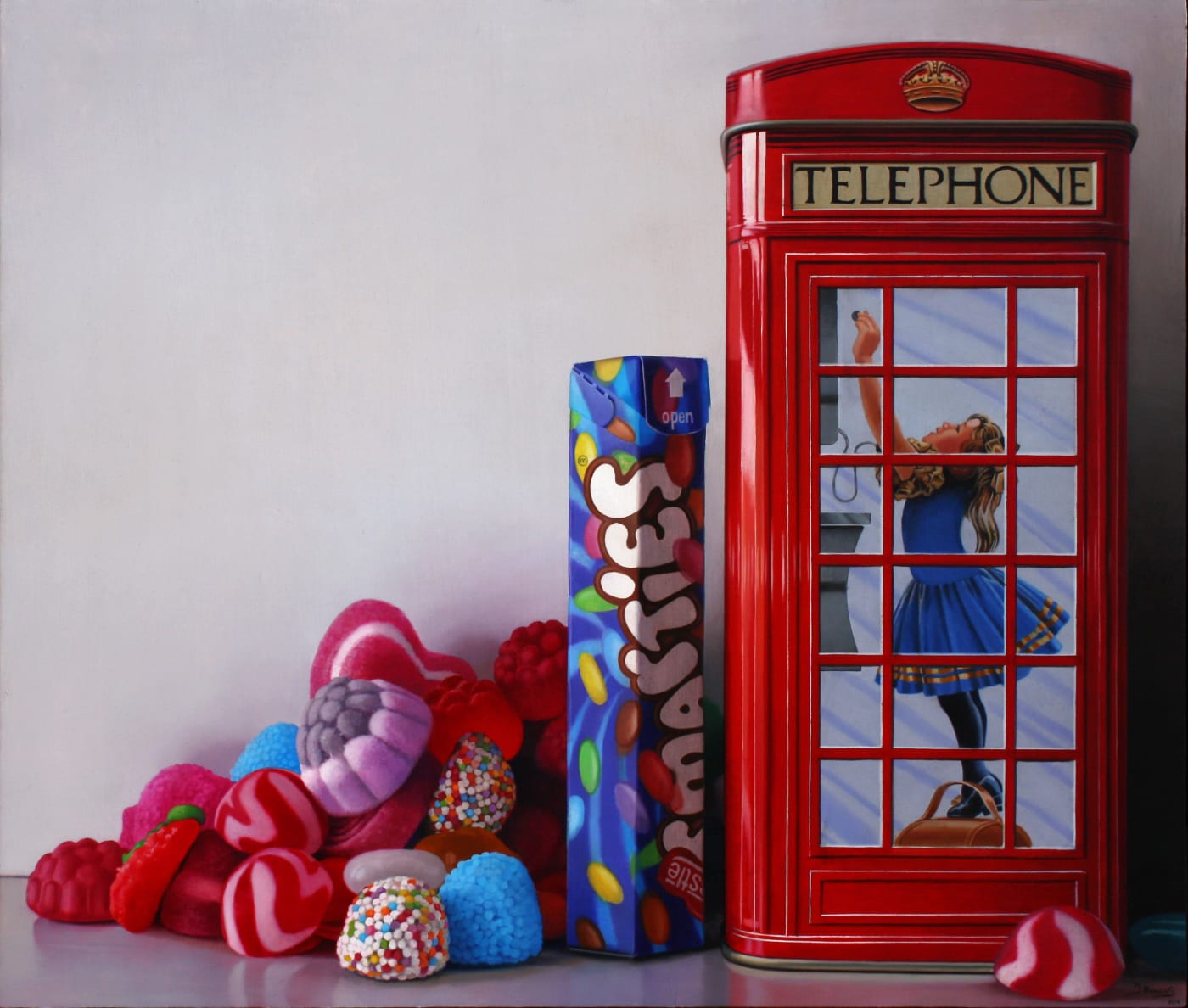 Javier Banegas "Naive" Oil on panel 80 x 94 cm