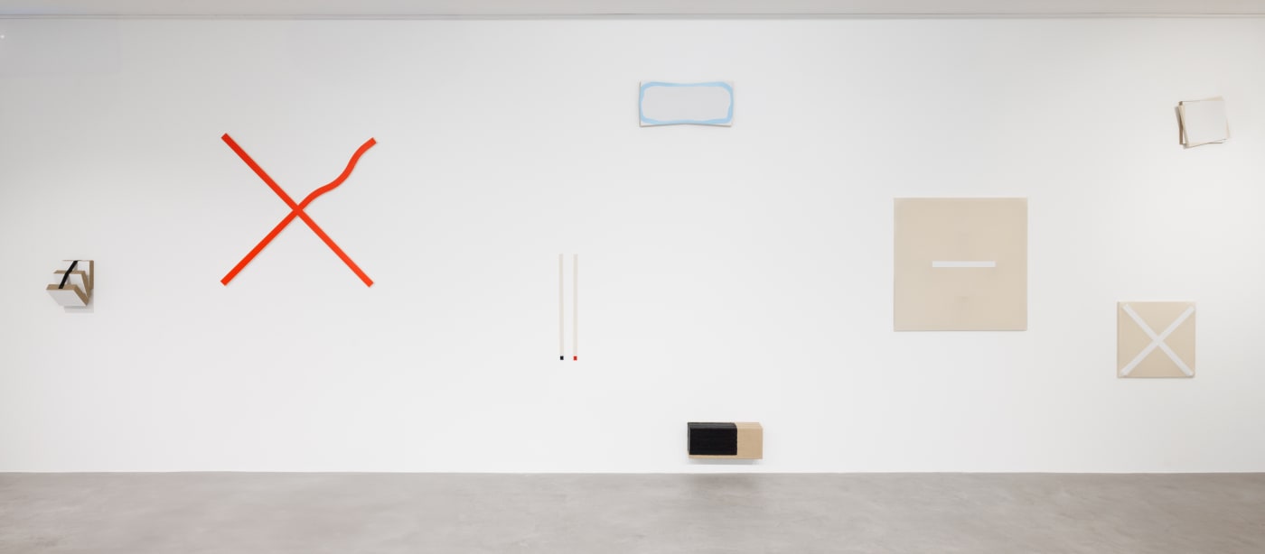 Installation view NYC | MUC | BER : Destionation Murnau with works by Marco Stanke and Michael Ullrich alongside selected paintings of NY-based artist Judy Rifka. PULPO GALLERY 2024.