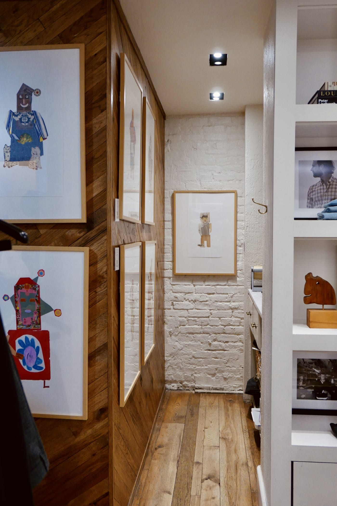 Jerry Jeanmard installation shot at the exhibition opening of Happenstance at Billy Reid, New York in 2023