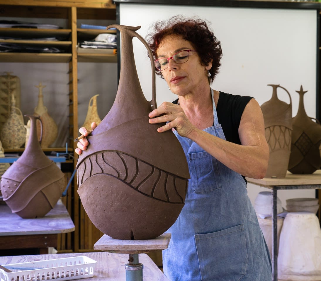 Avital Sheffer, In Studio