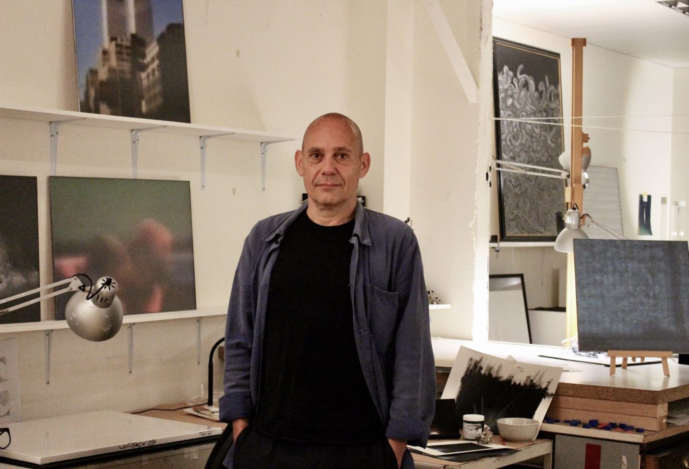 Jason Shulman, Artist Studio, 2023.
