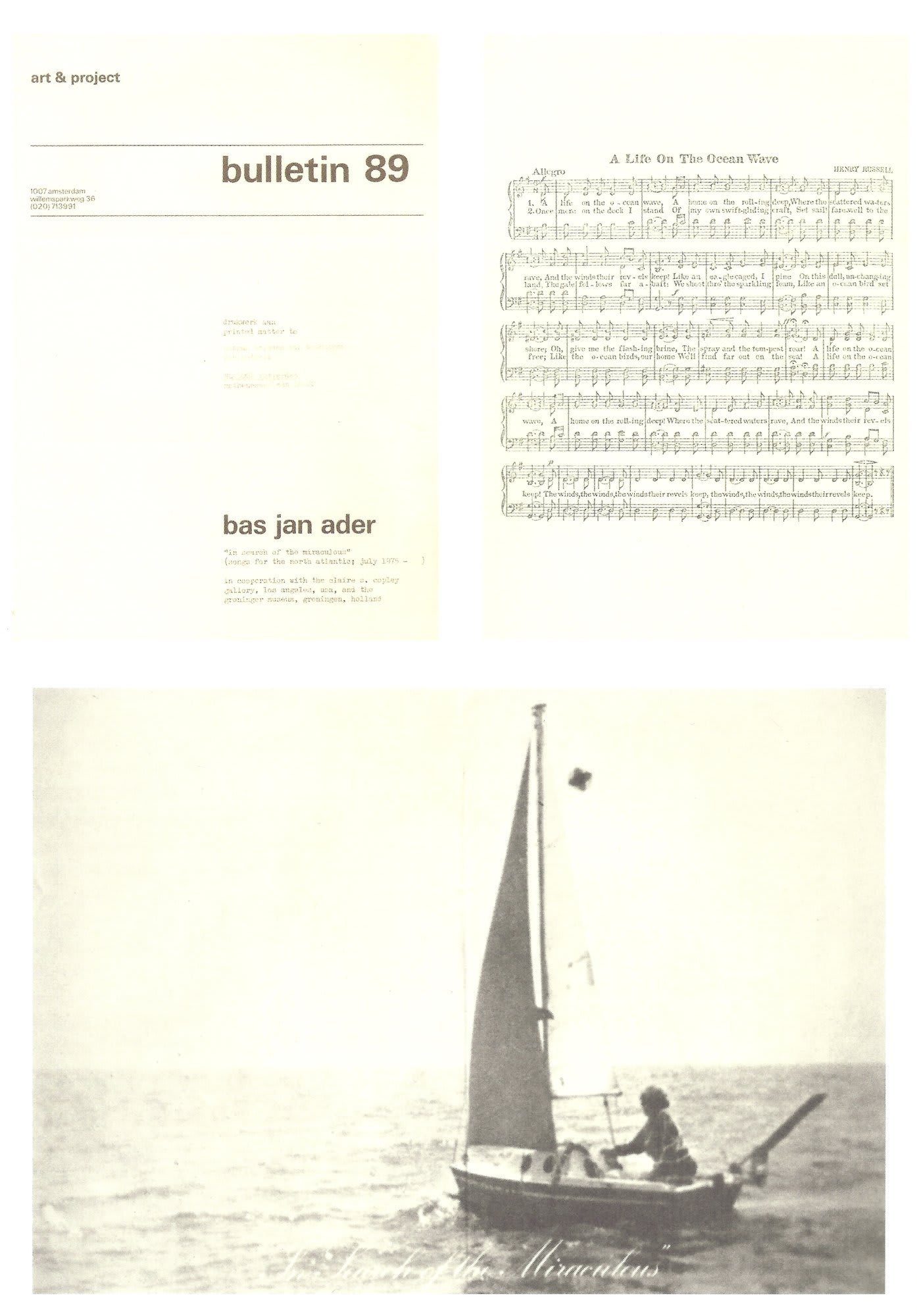 Bas Jan ADER In Search of the Miraculous, 1974