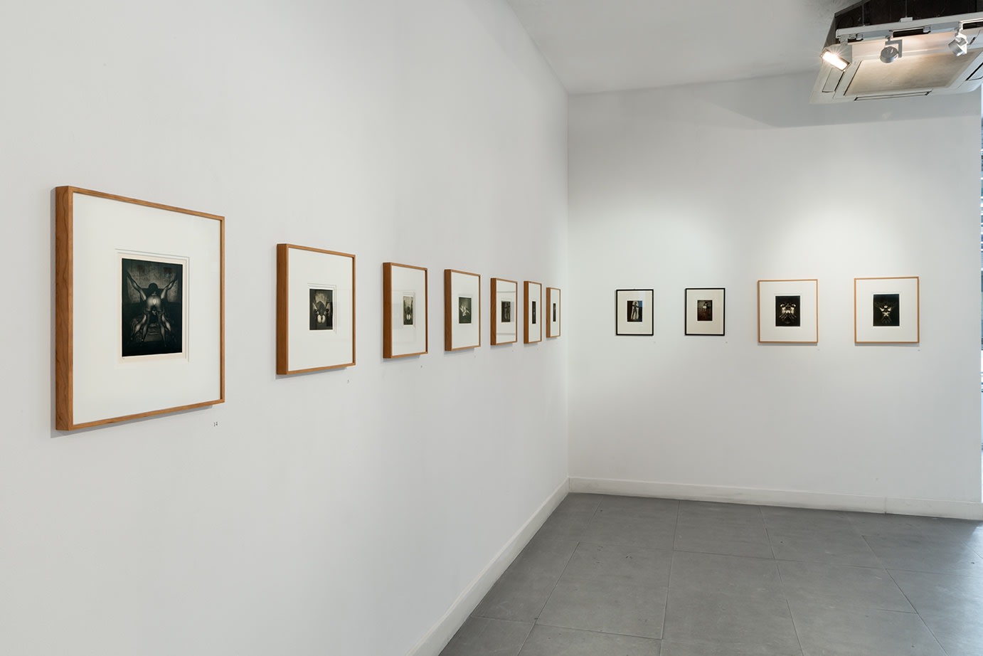 Installation view of "The Temptations of Pierre Molinier" at Richard Saltoun Gallery (20 August - 2 October 2015)