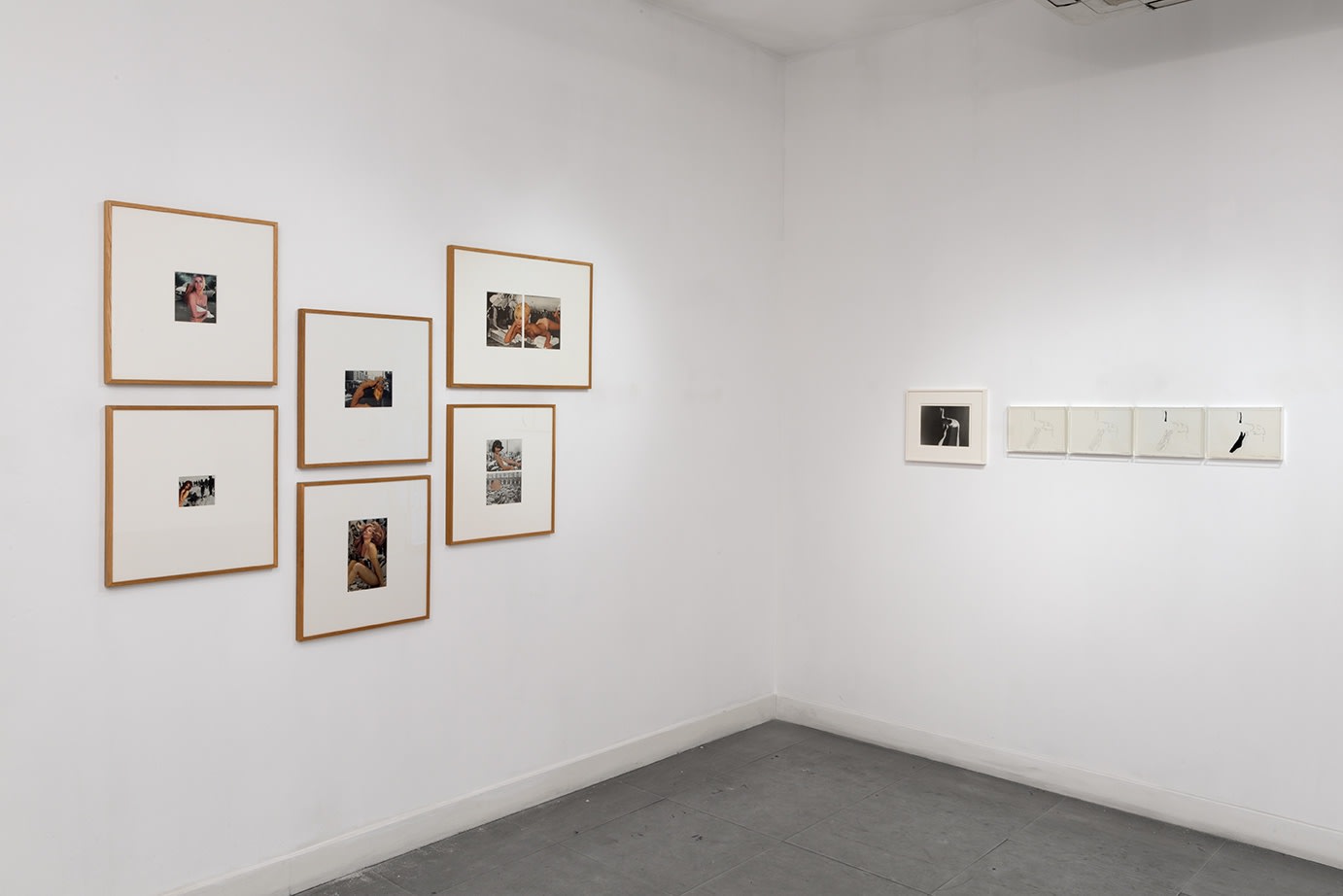 Installation view of "The Body as Language" at Richard Saltoun Gallery.