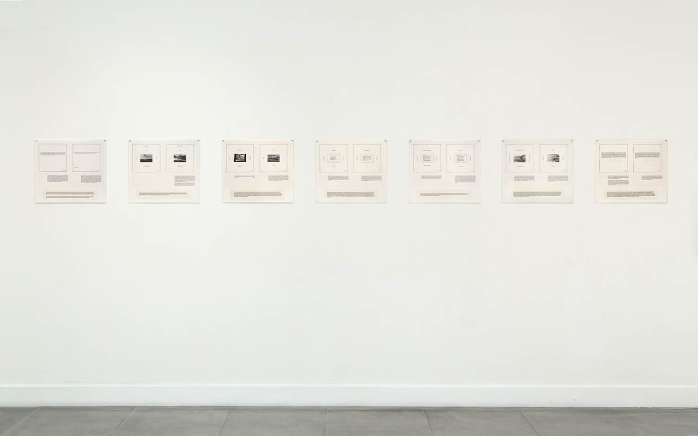 Installation view of Some Dimensions of My Lunch: Marie Yates at Richard Saltoun Gallery