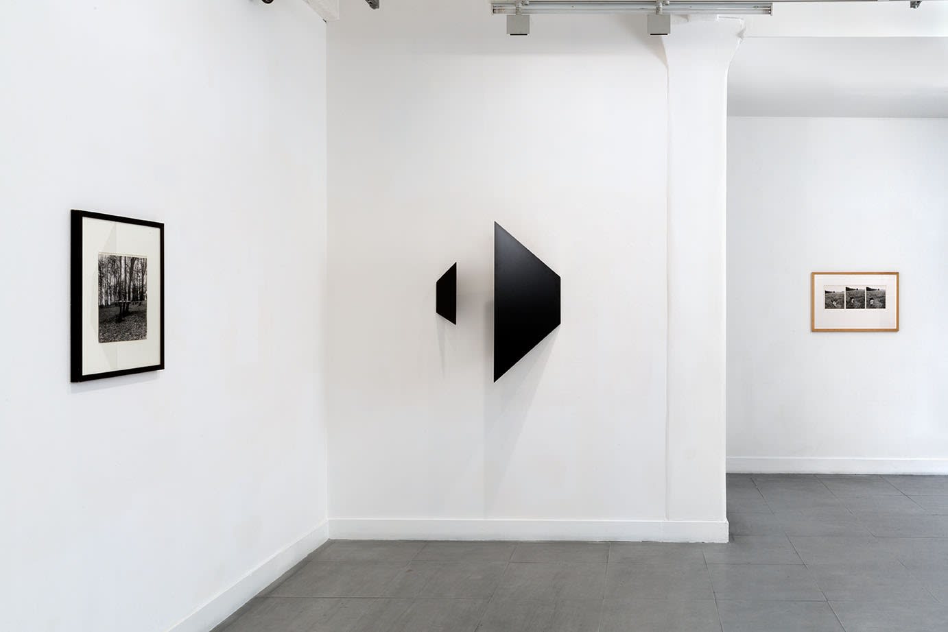 Installation view of Some Dimensions of My Lunch: Conceptual Art in Britain - Tony Morgan & John Blake