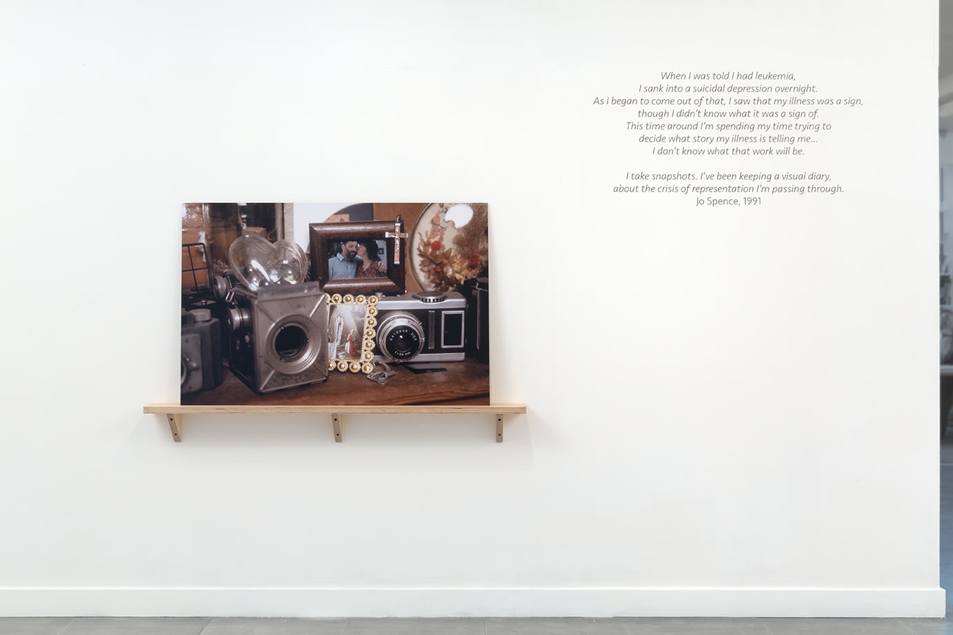 Installation view at Richard Saltoun Gallery: Jo Spence: The Final Project (11 February - 25 March 2016)
