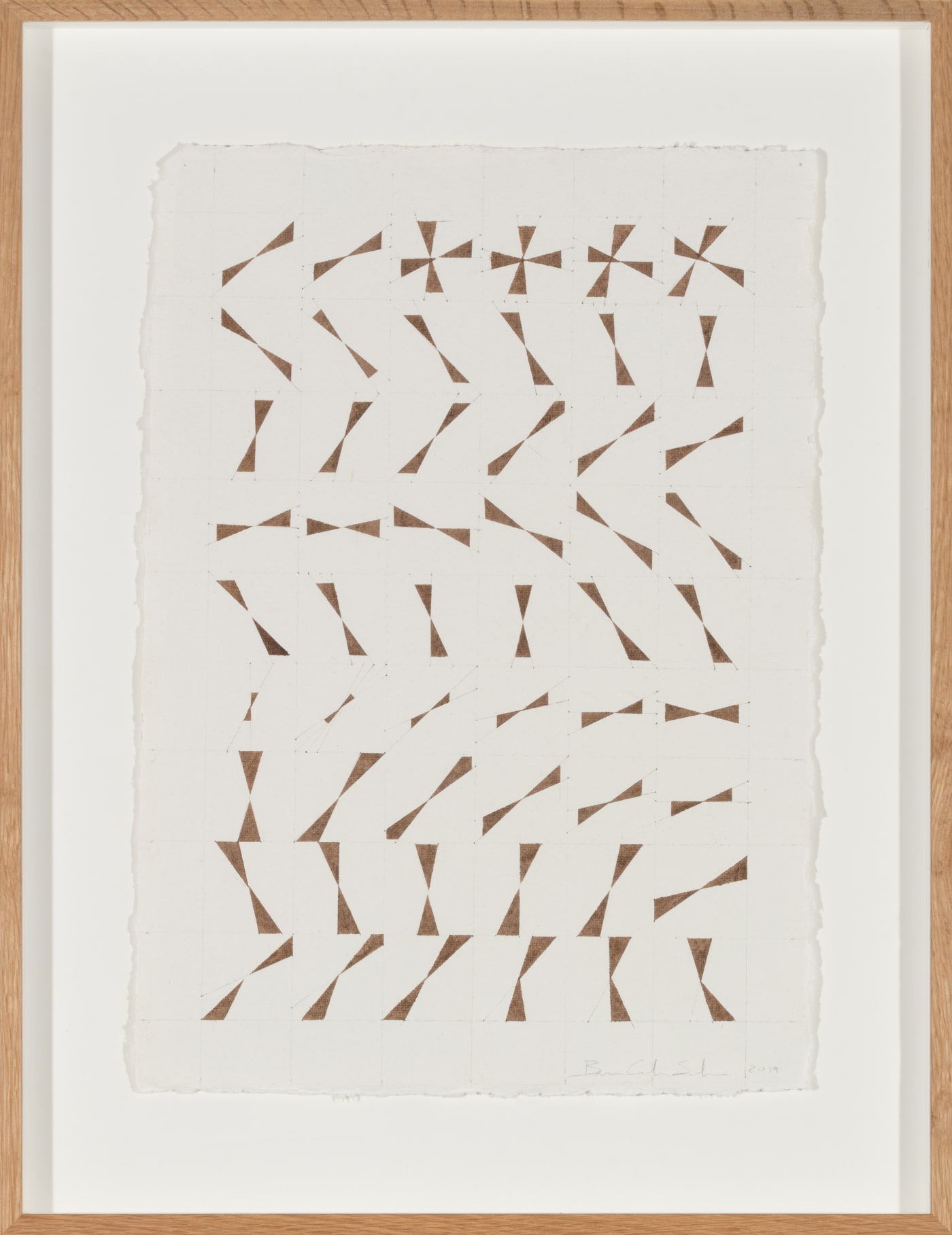 Bruno Castro Santos, Grid drawing #11, 2018