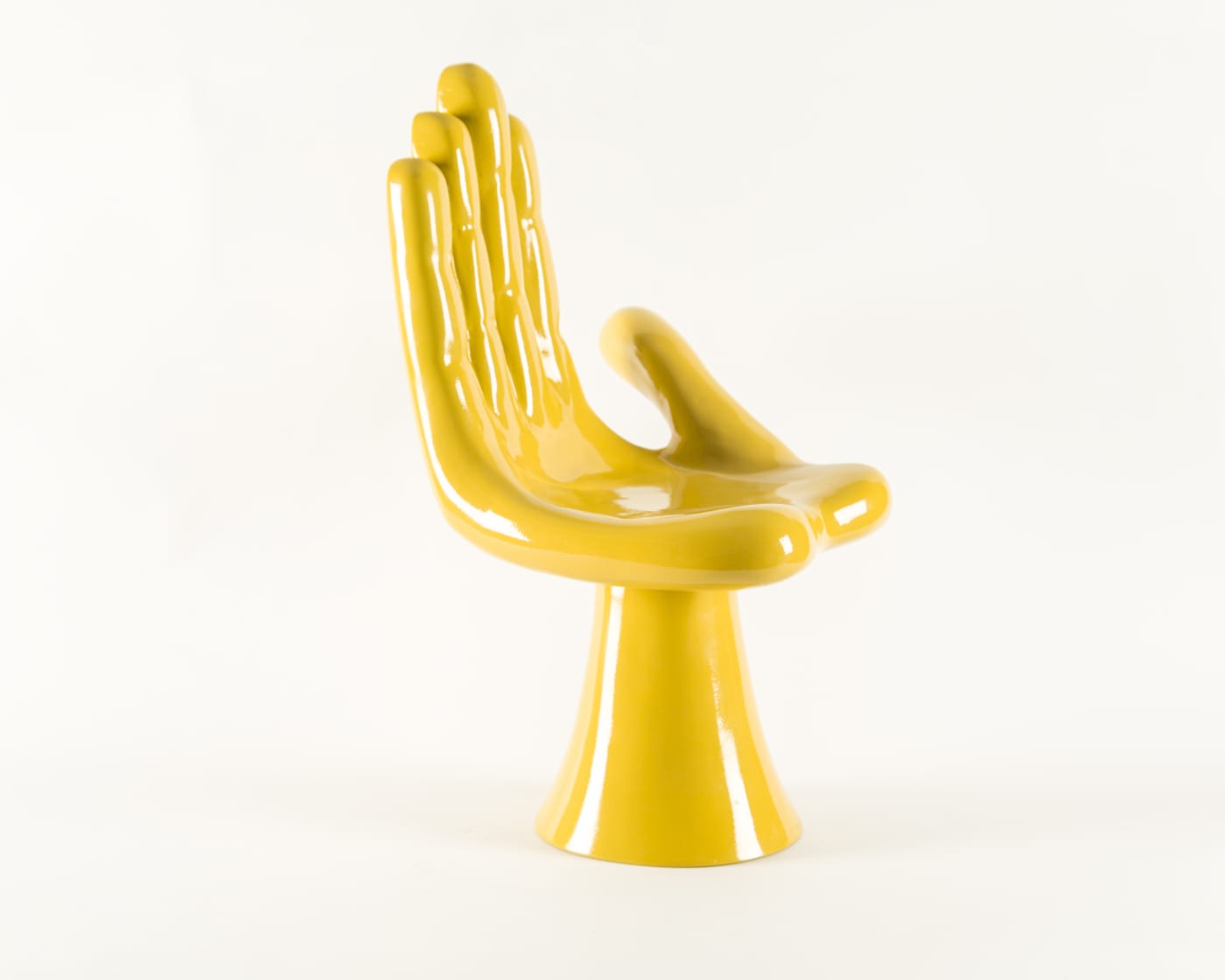 Pedro Friedeberg Mano amarilla, 2021 Resin 18.9 x 11.5 x 9.9 in 48 x 29 x 25 cm