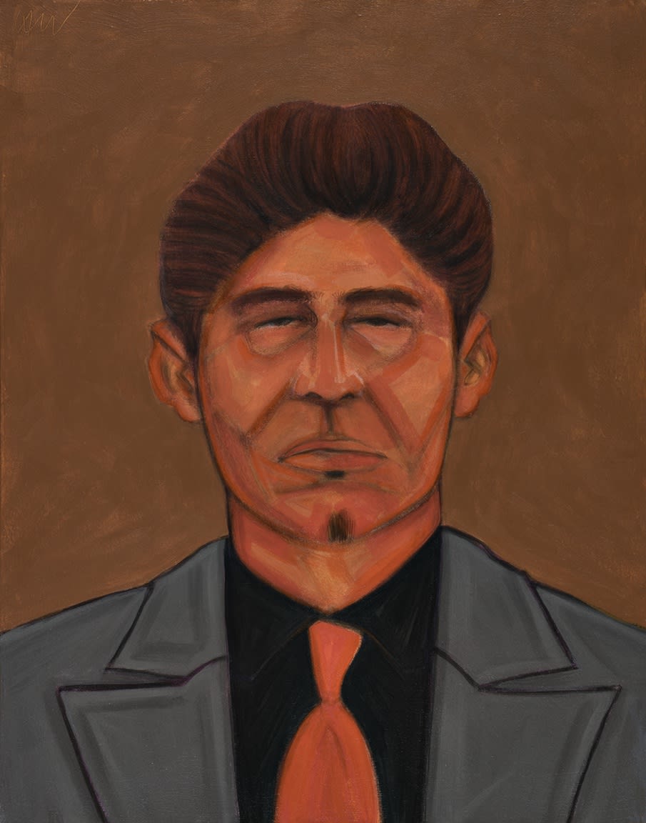 César A. Martínez Red Bato, 2021 Acrylic on Muslin 14 x 11 in 35.6 x 27.9 cm