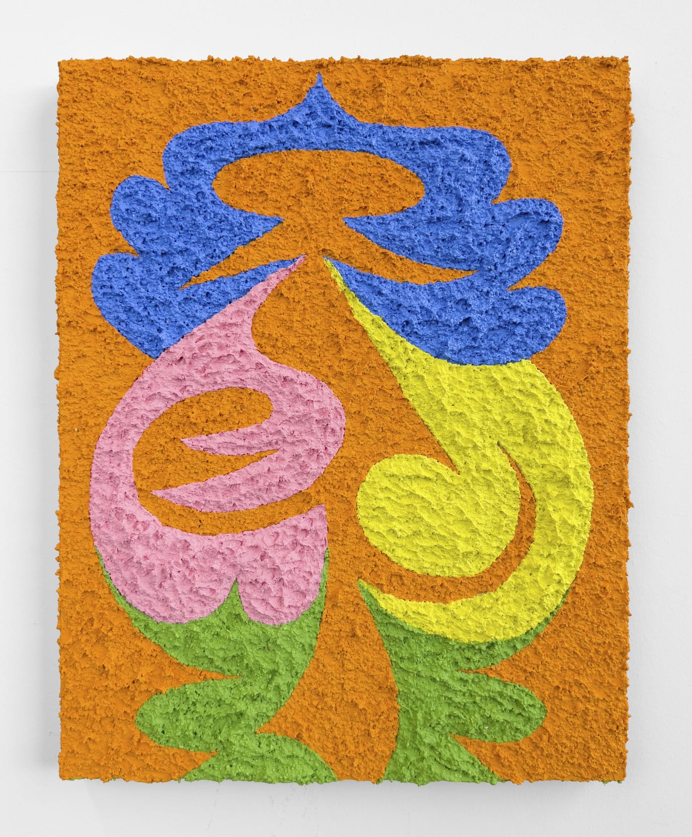 Carlos Rosales-Silva Botas Nuevas, 2021 Sand, crushed stone, and glass bead in acrylic on panel 14 x 11 in 35.6 x 27.9 cm
