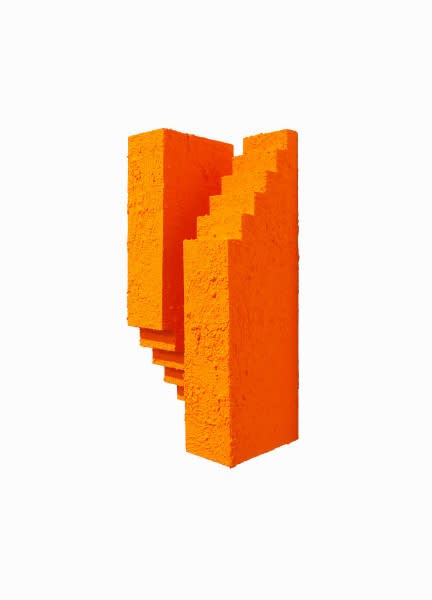 Eric Santoscoy-McKillip Reaching 20, 2020 Acrylic, flashe, and stucco on wood 14 x 6 x 4.75 in 35.6 x 15.2 x 12.1 cm