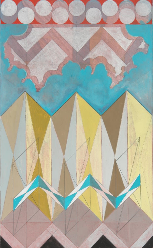MATTHIAS SCHAAREMAN - NR 1808 - 2018 - GOUACHE ON PAPER - 18 X 30 CM