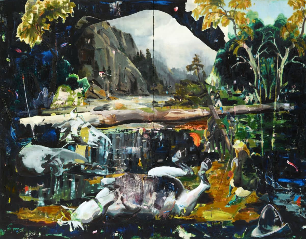 ANNA BITTERSOHL - GRAT - 2018 - OIL ON CANVAS - 250 X 320 CM