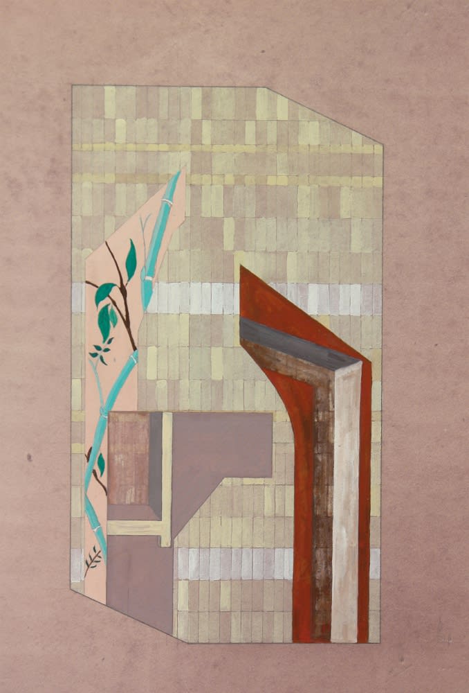 MATTHIAS SCHAAREMAN - NR 1607 - 2016 - GOUACHE ON PAPER - 20 X 32 CM