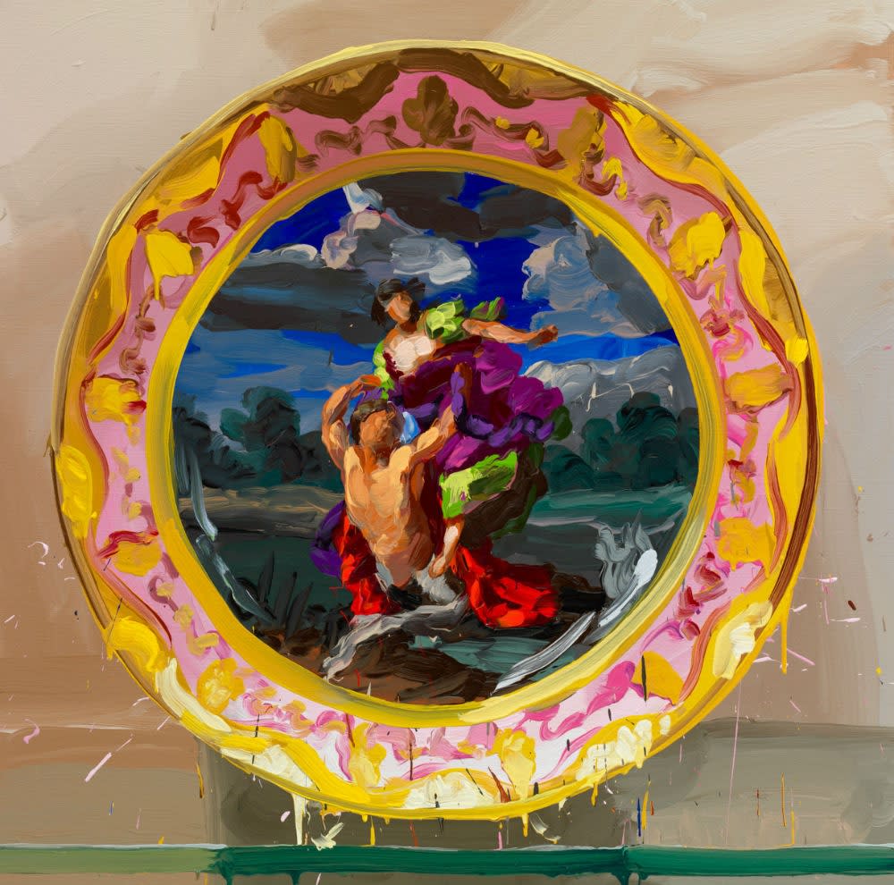 JAN DE VLIEGHER - VIENNA, DEIANEIRA - 2012 - OIL ON LINEN - 110 X 110 CM
