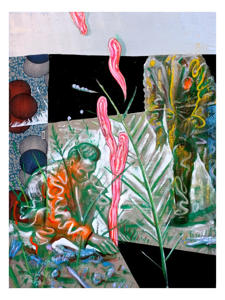 DANIEL HOROWITZ - THE SMELL OF BROKEN GLASS - 2017 - OIL ON CANVAS - 100 X 76 CM