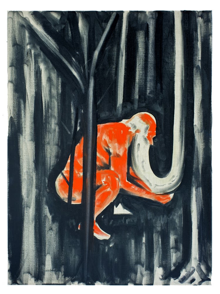DANIEL HOROWITZ - WISDOM CLINGING - 2017 - OIL ON CANVAS - 80 X 60 CM