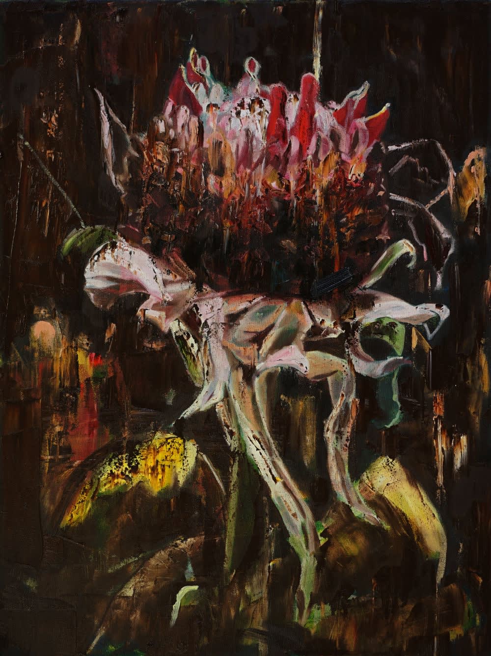 ANNA BITTERSOHL - FIND OUT LOUD II - 2016 - OIL ON CANVAS - 80 X 60 CM