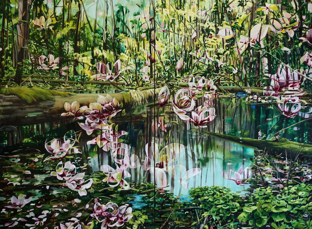 ANNA BITTERSOHL - UNSER ALLER EINSAMKEITEN - 2016 - OIL ON CANVAS - 250 X 340 CM