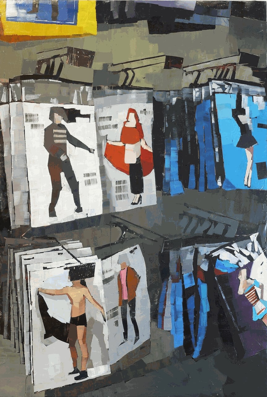 LUCA GRIMALDI - HALLOWEEN COSTUMES - 2016 - OIL ON CANVAS - 200 X 140 CM