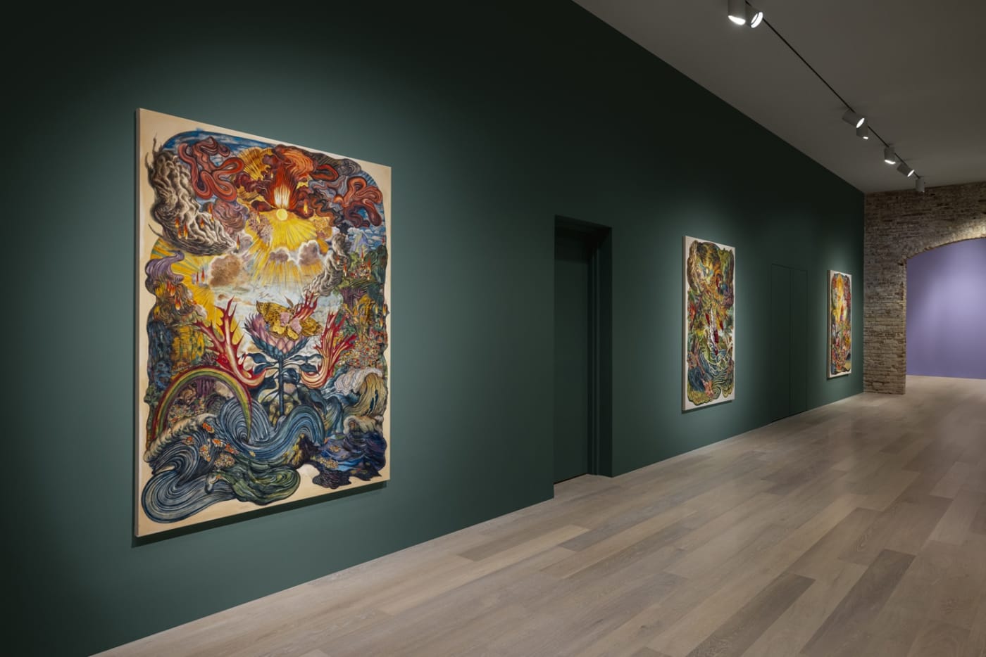 Installation view, Ken Gun Min: The vastness is bearable only through love, Nazarian / Curcio, Los Angeles, January 29–June 22, 2025.