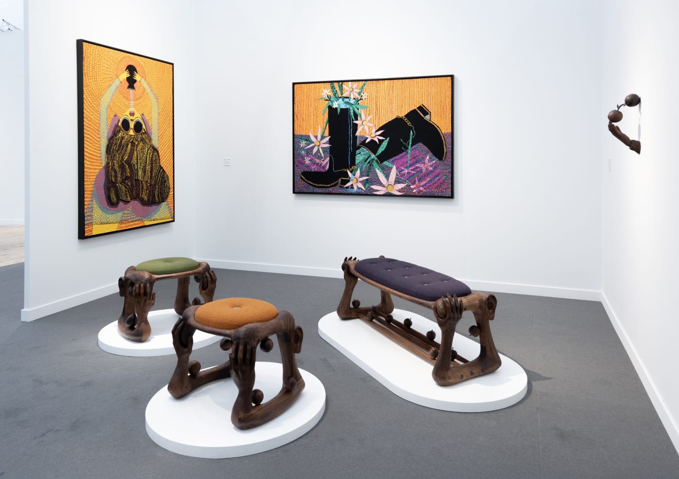 Frieze Los Angeles: Summer Wheat, Maria A. Guzmán Capron, Widline Cadet, and Vincent Pocsik presented by Nazarian / Curico, February 20–February 23, 2025.