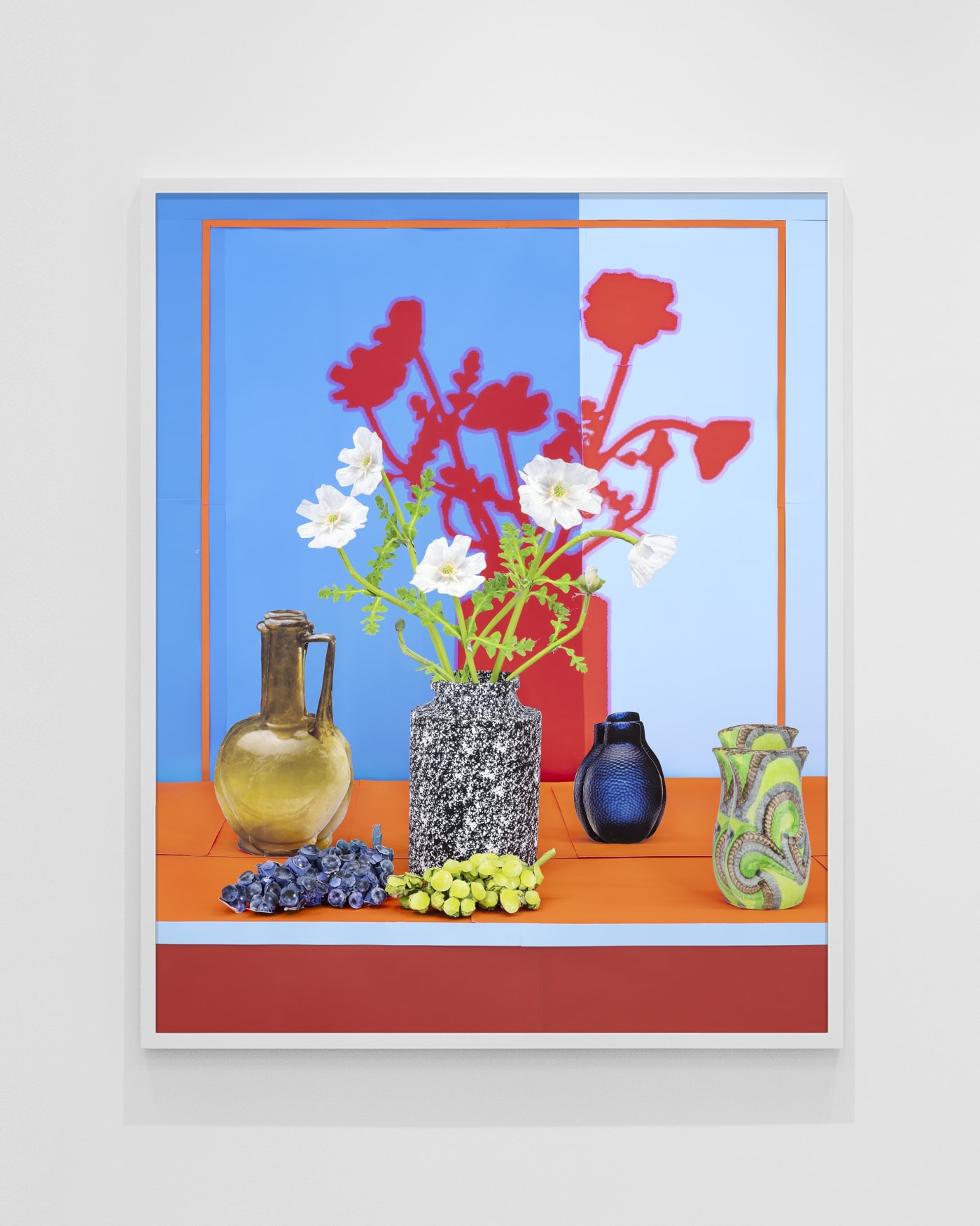 Daniel Gordon, Still Life With White Poppies and Grapes, 2024